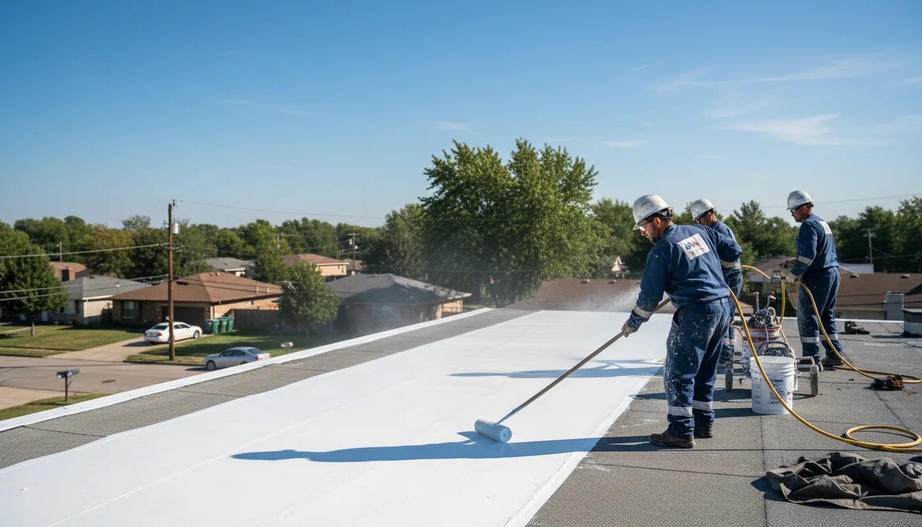 Commercial roof coating in Amory, MS near me